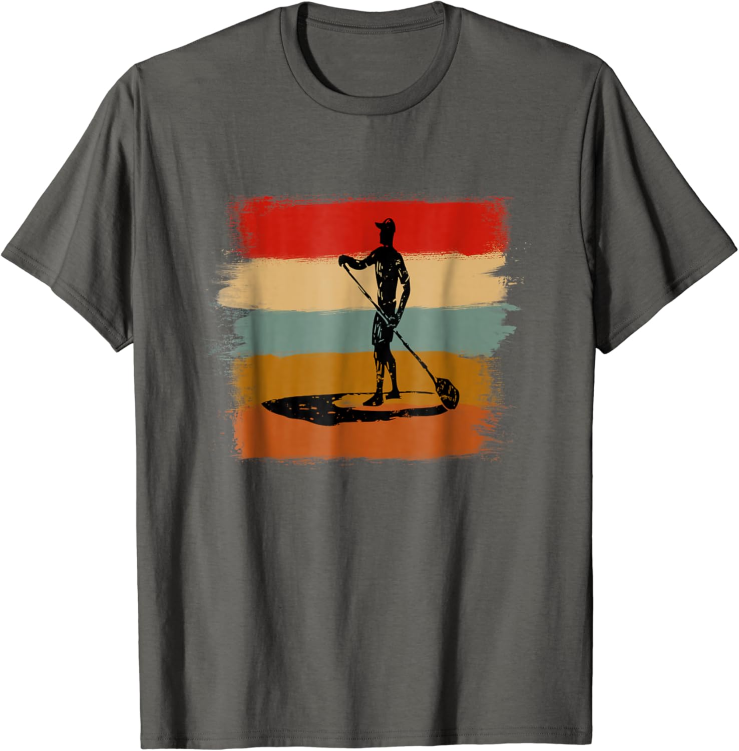 Stand Up Paddle Boarding Vintage Retro Stripe Shirt Clothing